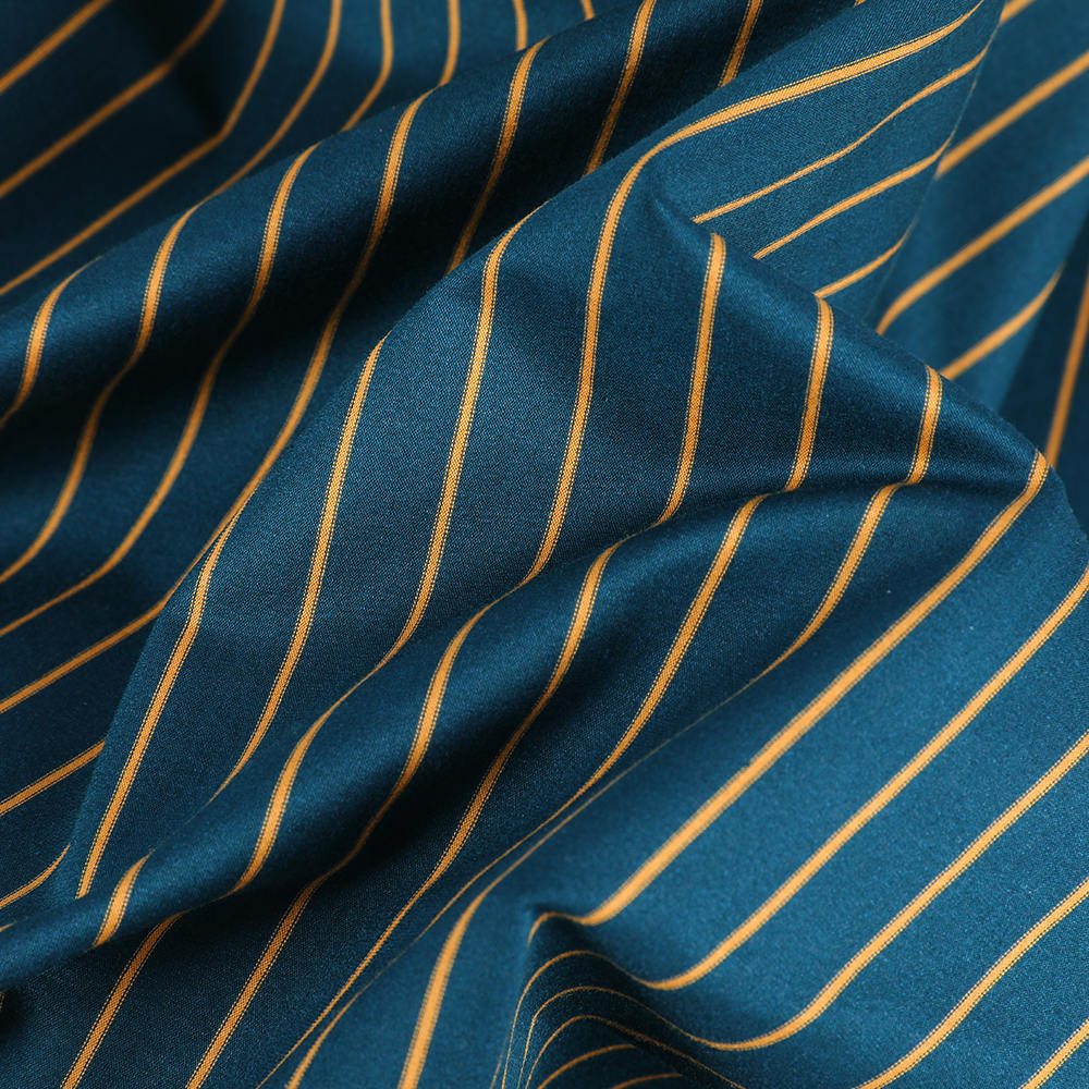Spandex Jersey huidvriendelijke zachte zijden katoenen gestreepte la shirt stof