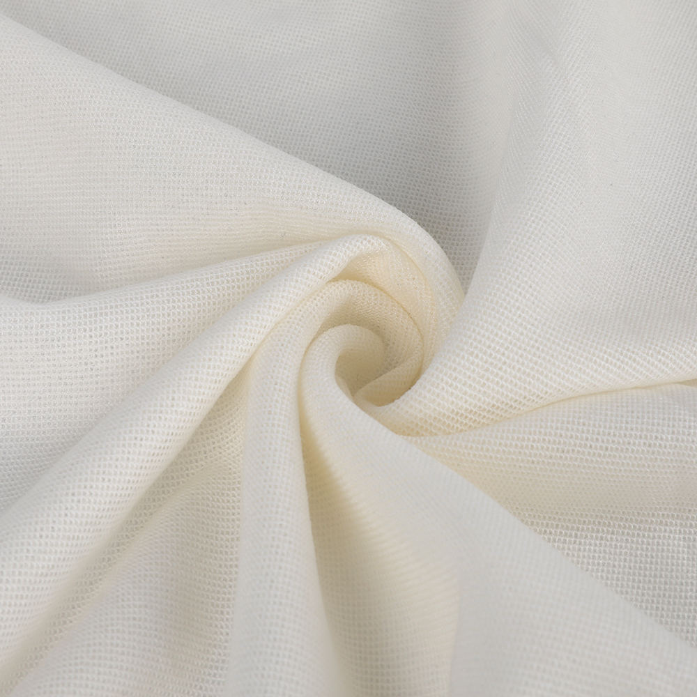 Krimpvrije single Jacquard Wool LA-stof