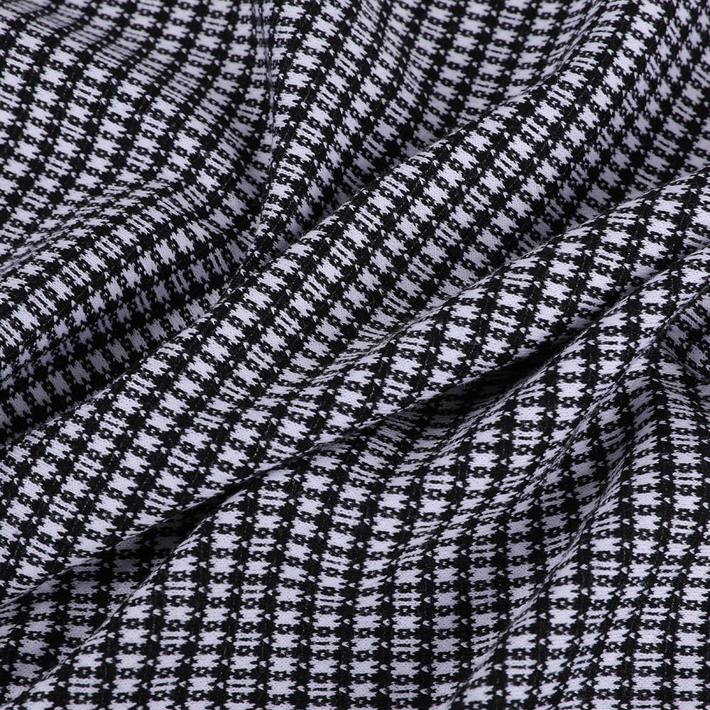 Jacquard zachte en comfortabele interlock gebreide modelwolstof voor vrouwen