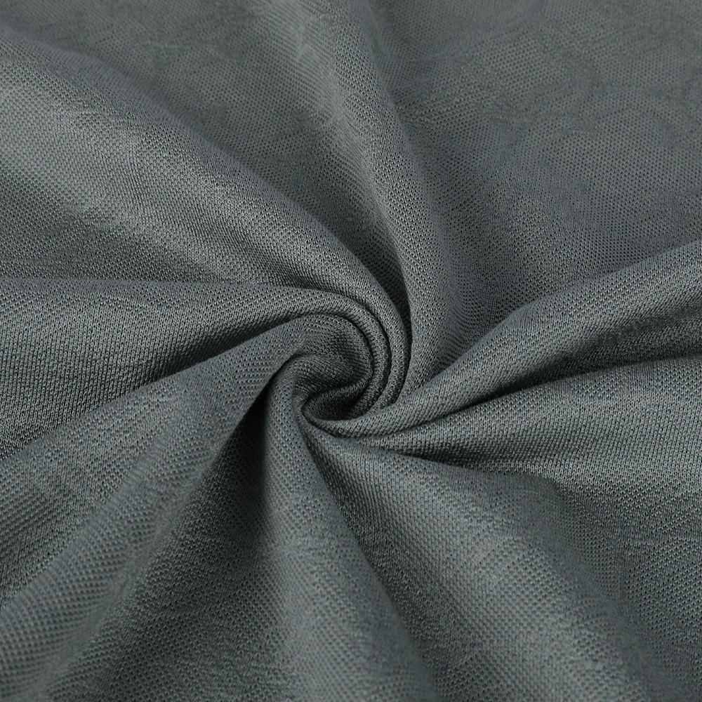 Huidvriendelijke single jacquard glanzende 30/70 moerbei zijde katoenstof