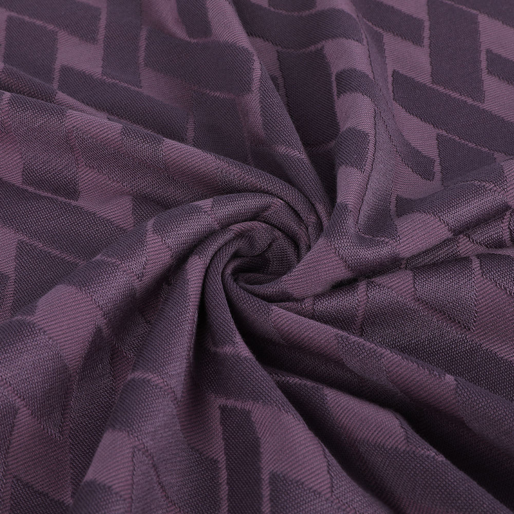 Milieuvriendelijke single single jacquard lusoverdracht ademende 10/90 moerbei zijden katoenen stof