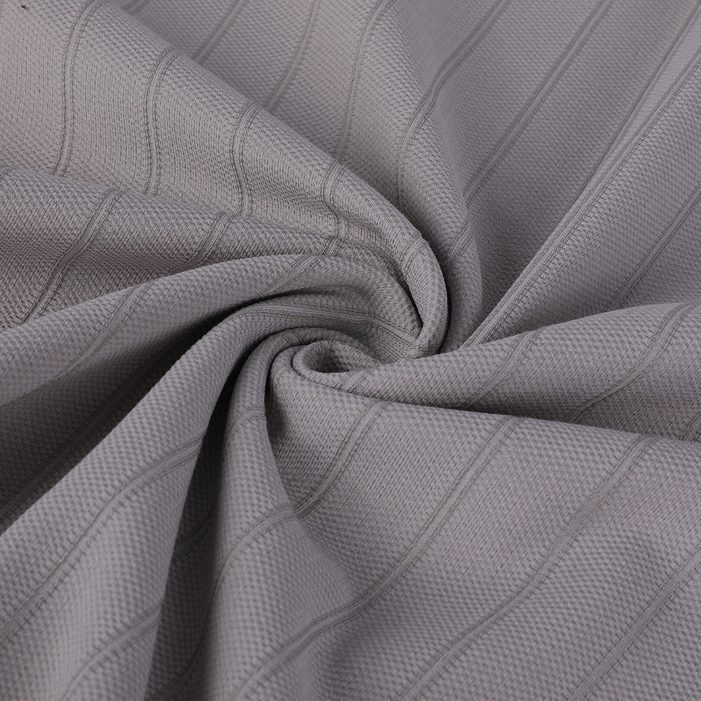 Dubbele jacquard vochtabsorptie en snel drogende anti-snagging zijden katoen en polyester sport vrije tijd stof